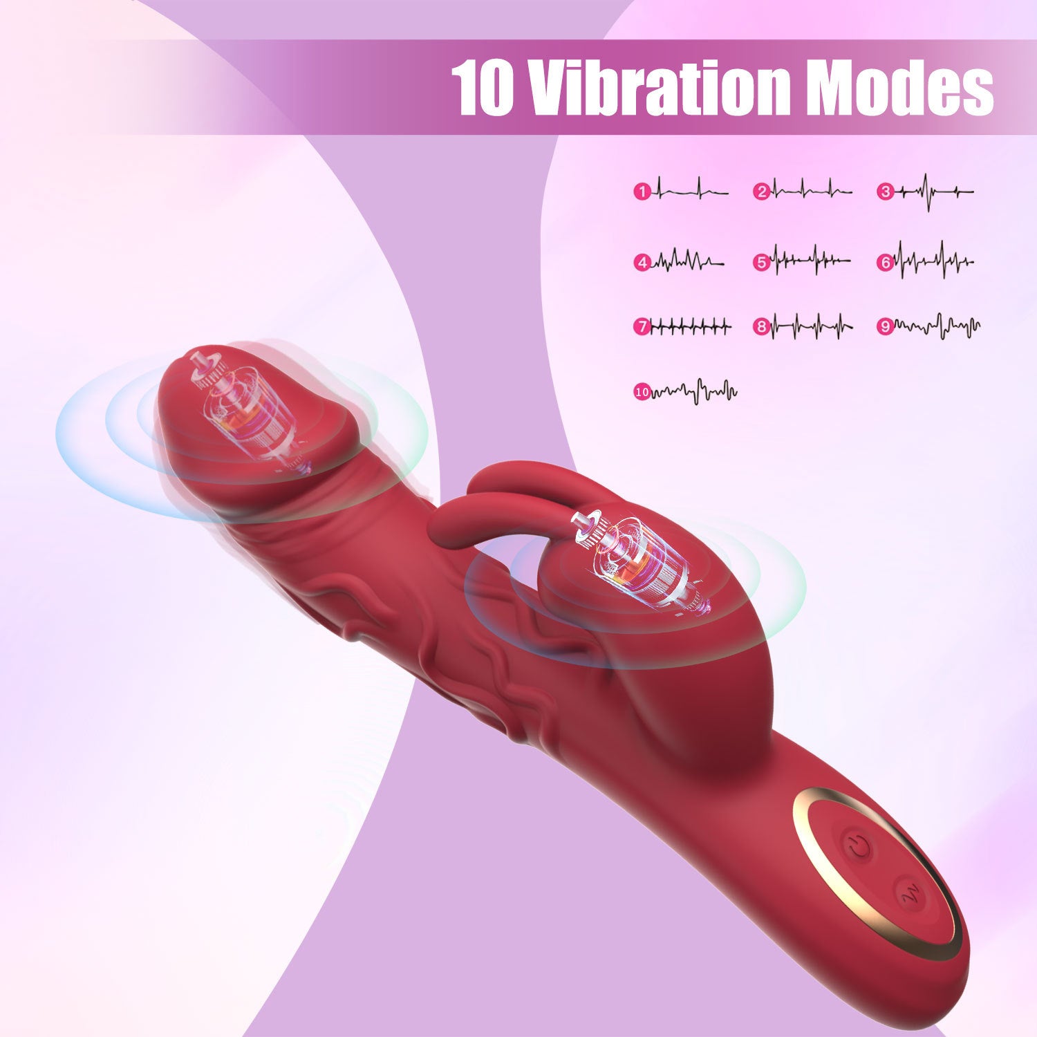 10-Mode Silicone Dual-Stimulation Rabbit Vibrator - image 11