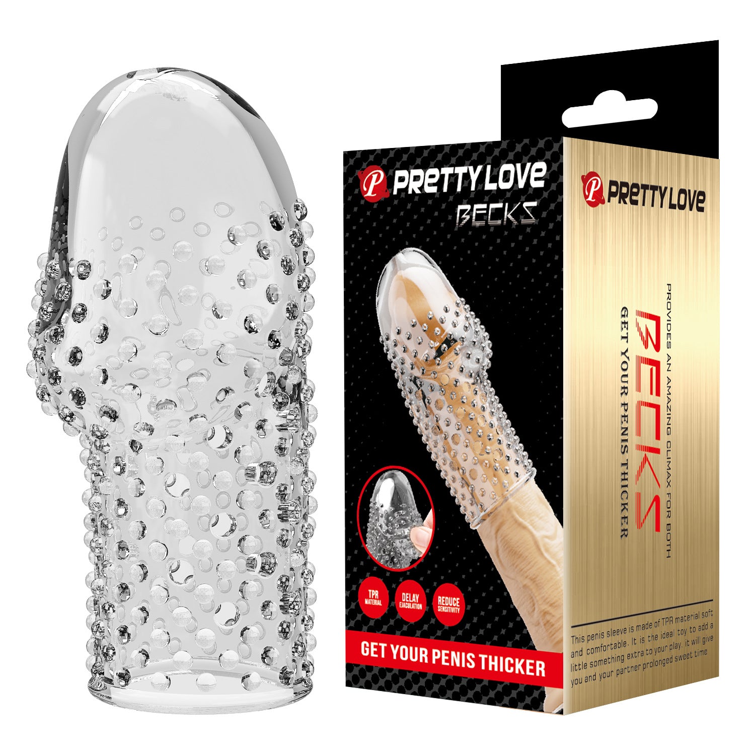 PRETTYLOVE Becks Penis Sleeve - Clear - image 7