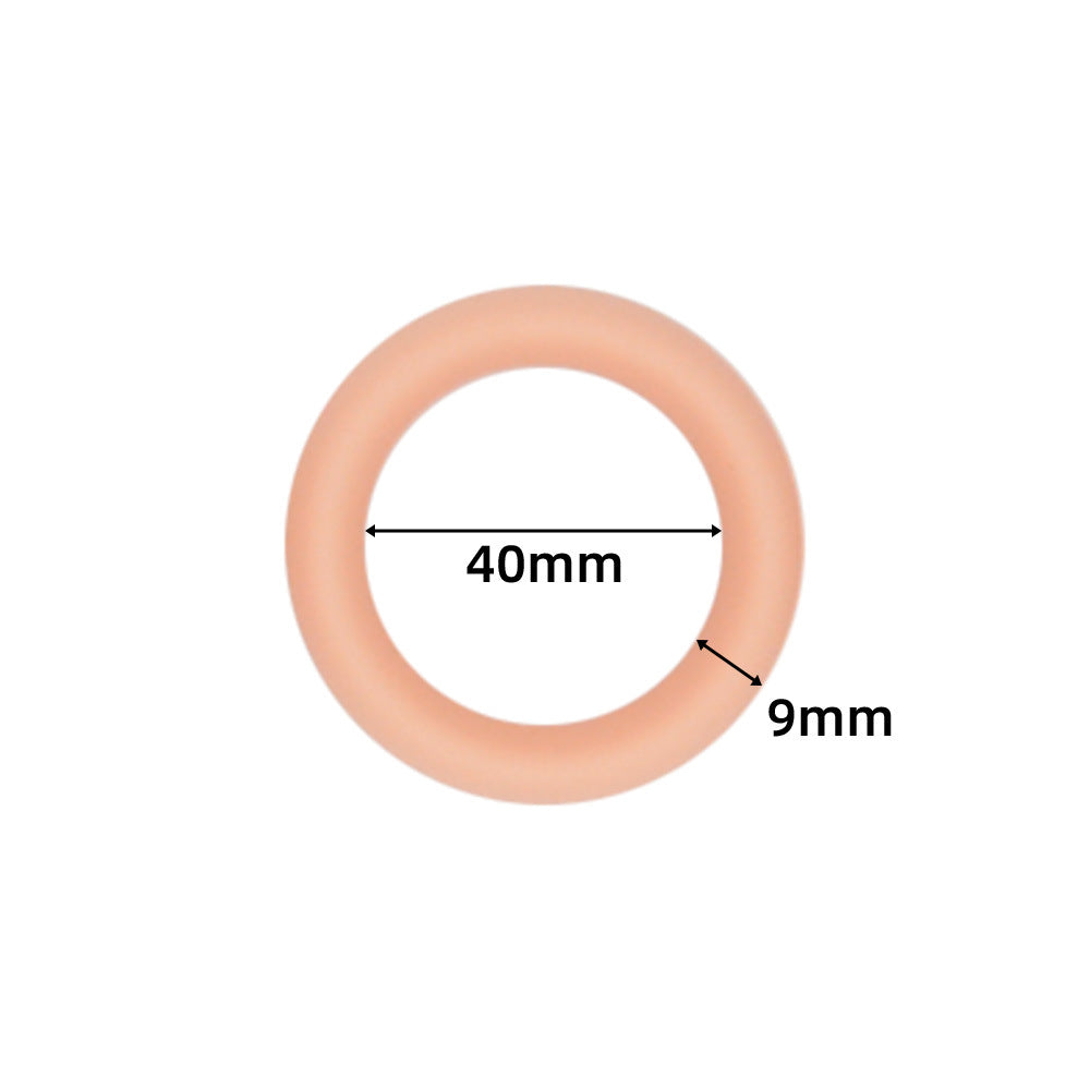 The C-Rings Premium Silicone Cock Ring Set - Beige - 40mm - image 6