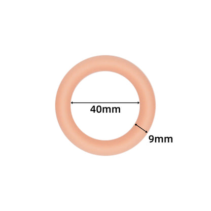 The C-Rings Premium Silicone Cock Ring Set - Beige - 40mm - image 6