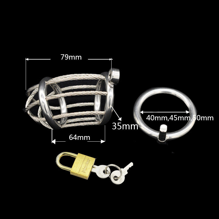 Stainless Steel Cable Chastity Cage - image 1