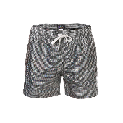 Men Shorts Wet Look Beach Pants - Dark Grey - 2XL - image 6