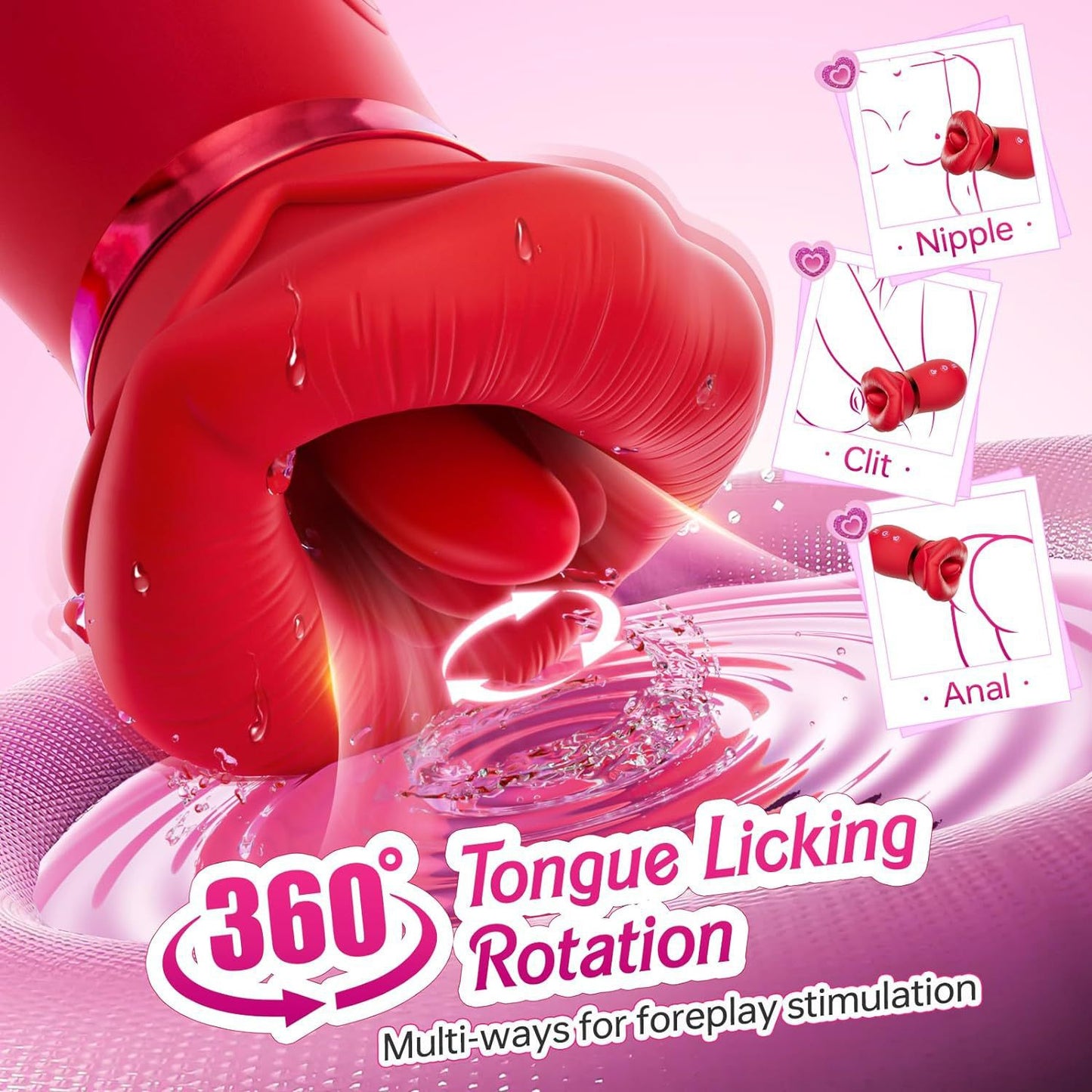 Exquisite Rose Kissing Vibrator - image 5