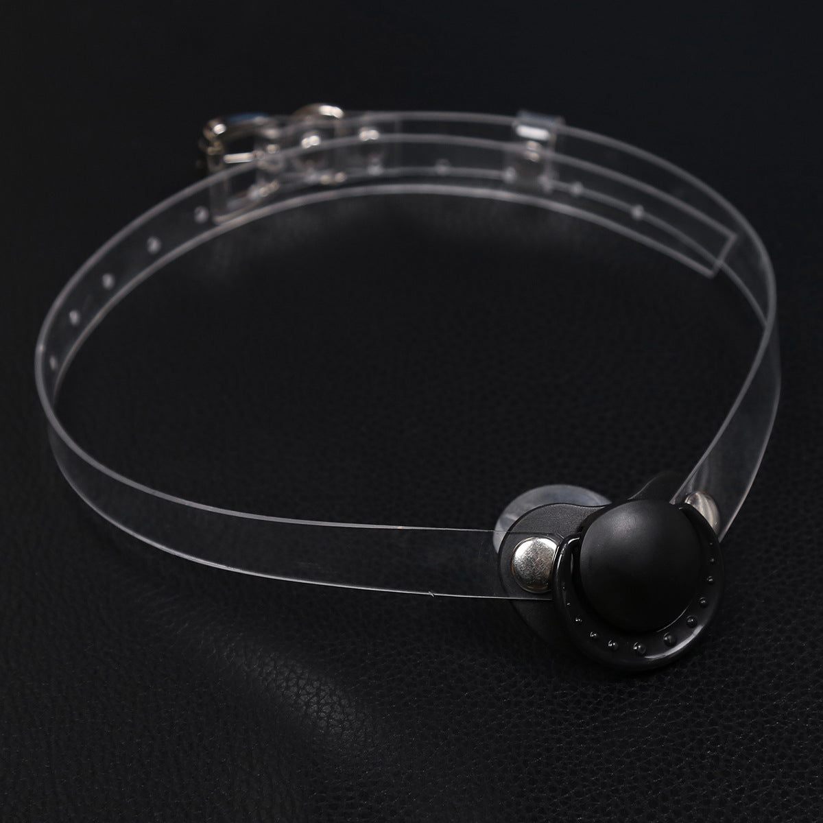 BDSM Silicone Mouth Gag - Black - image 4