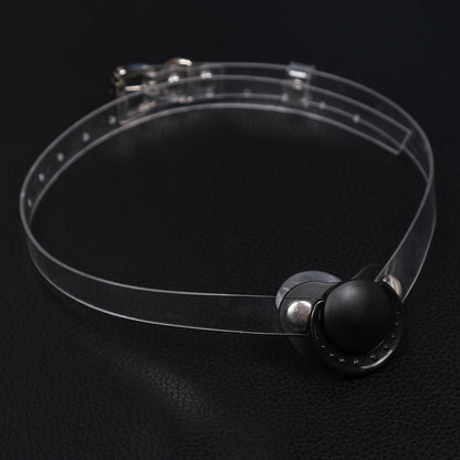 BDSM Silicone Mouth Gag - Black - image 4