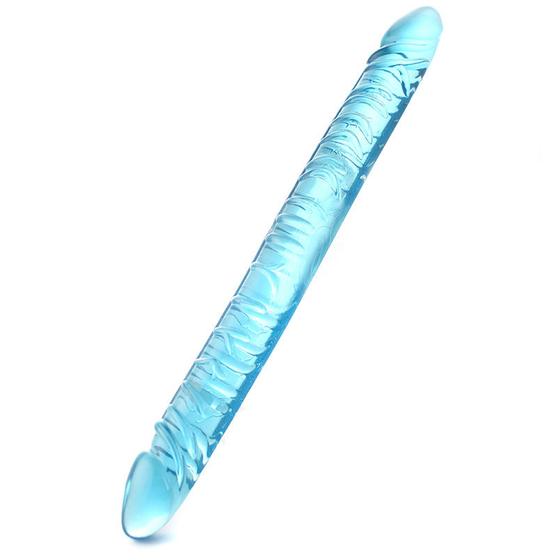 Double Penile Dildo Long - Blue - image 7