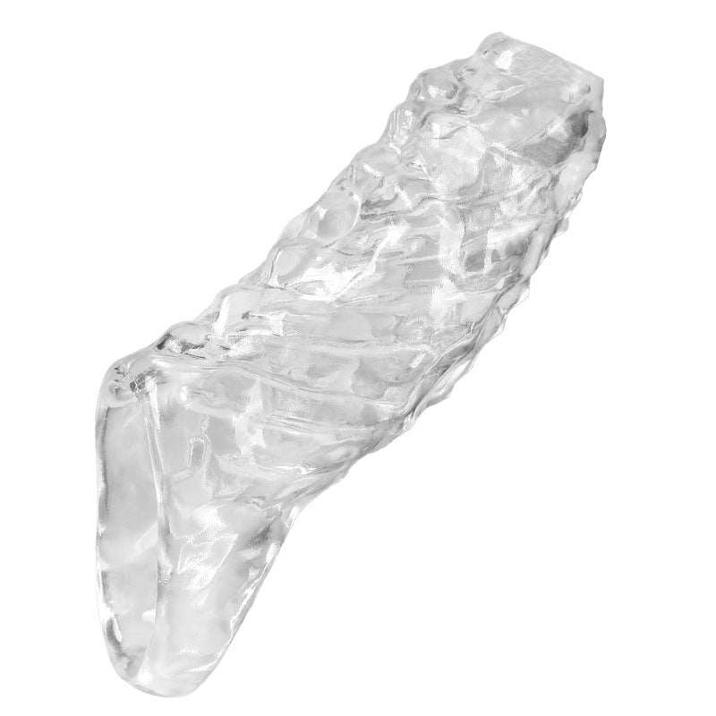 Big Penis Cover Extender Cock Enlargement Sleeve - Clear A - image 5