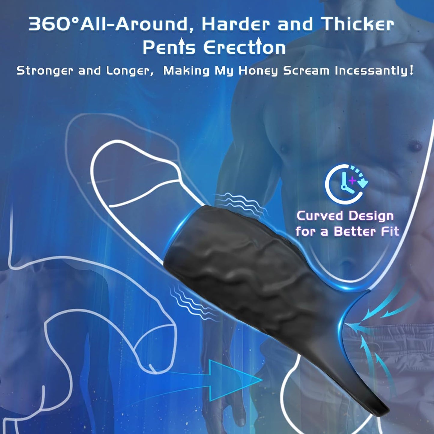 Vibrating Penis Sleeve Cock Ring - image 6