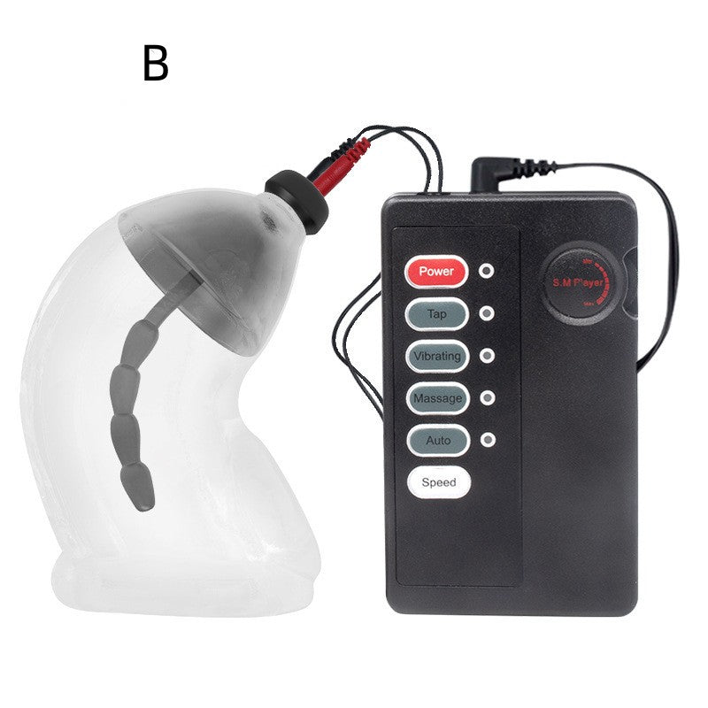 Eletric Chastity Cage with Silicone Urethral Sound - B - image 1