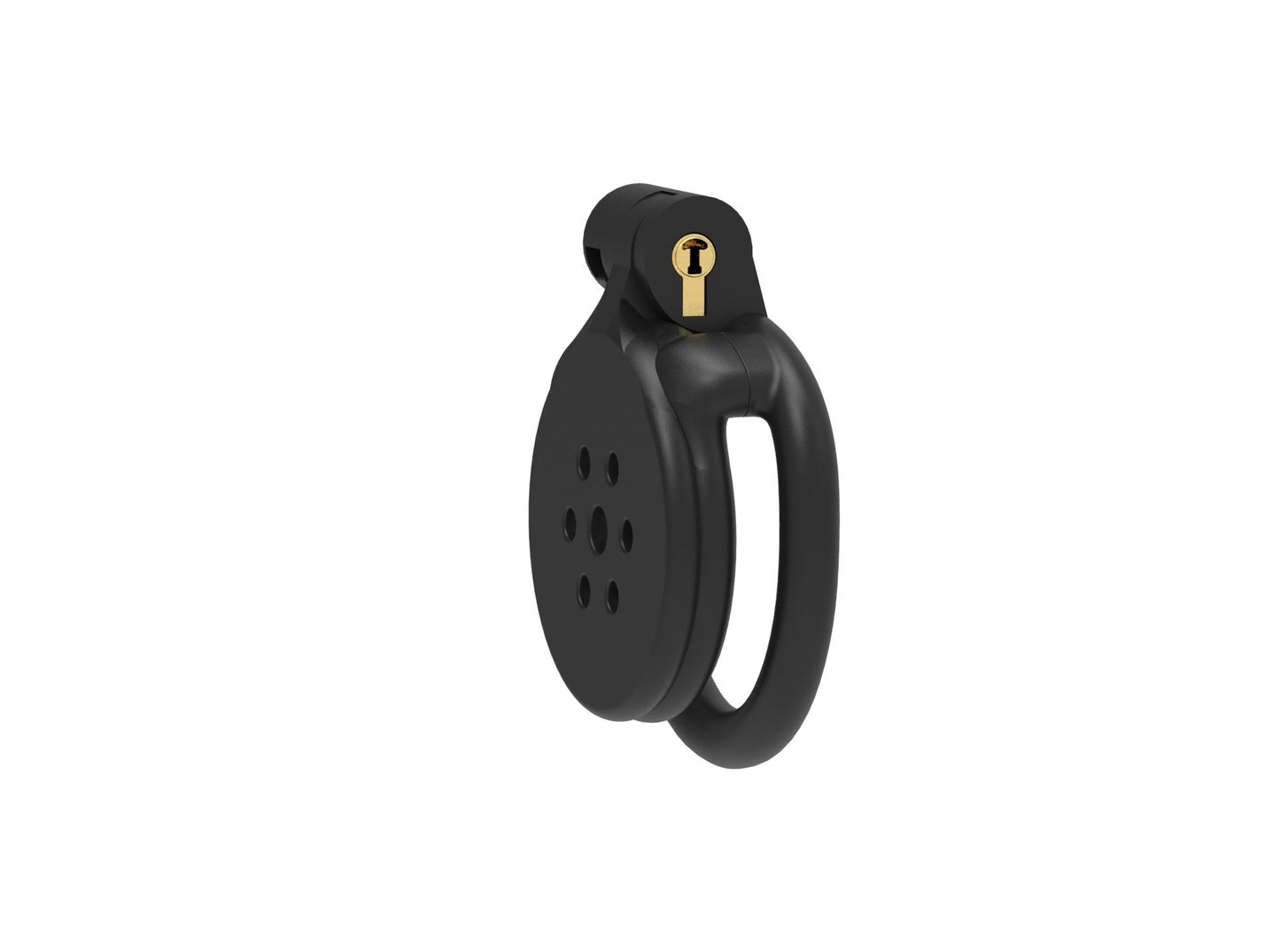Black Flat Chastity Cock Cage - A - image 1