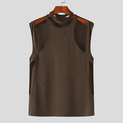 Slim-fit Streetwear T-shirt - Coffee - XXXL - image 0