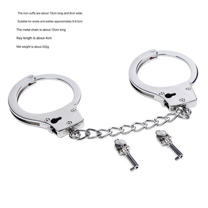 SM Gold & Silver Handcuffs Hand Restraints - image 4