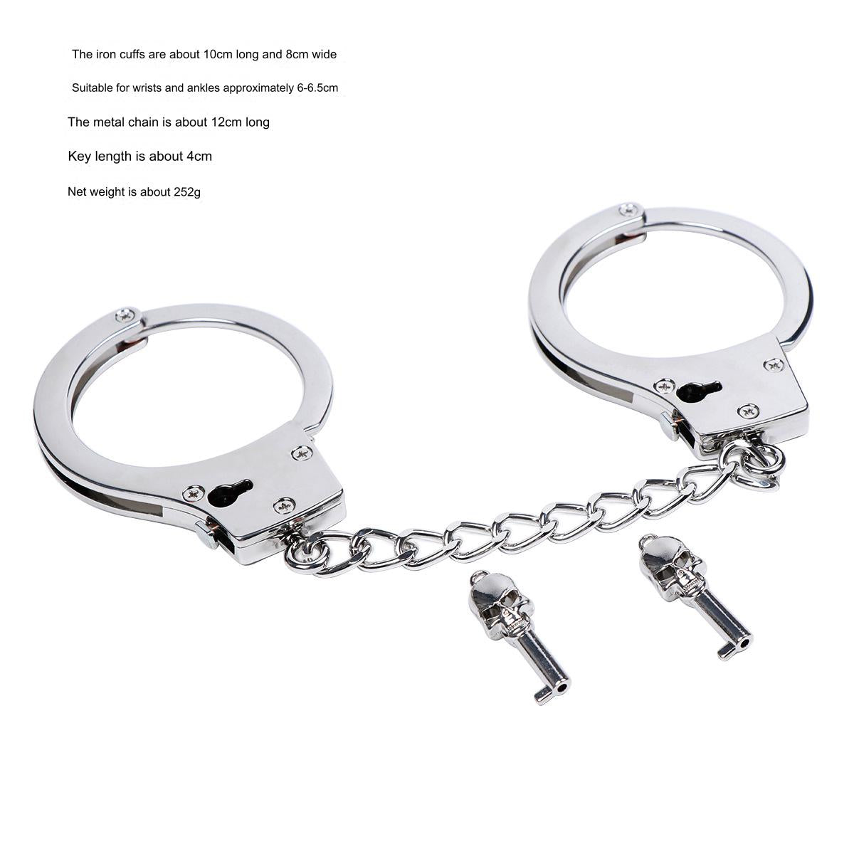 SM Gold & Silver Handcuffs Hand Restraints - image 4