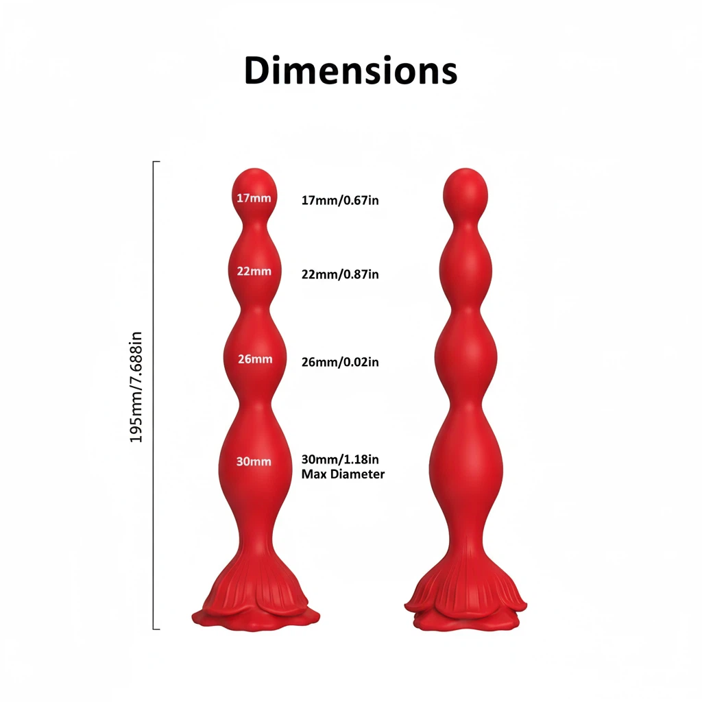 Rose Beads Vibrator Butt Plug - image 3