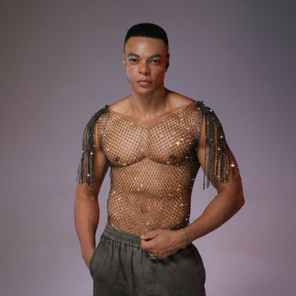 Starluxe Mesh Sparkle Top – Style B - image 1