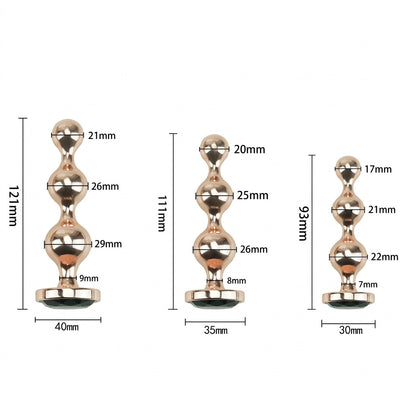 Rose Gold Metal Plug Set - image 2
