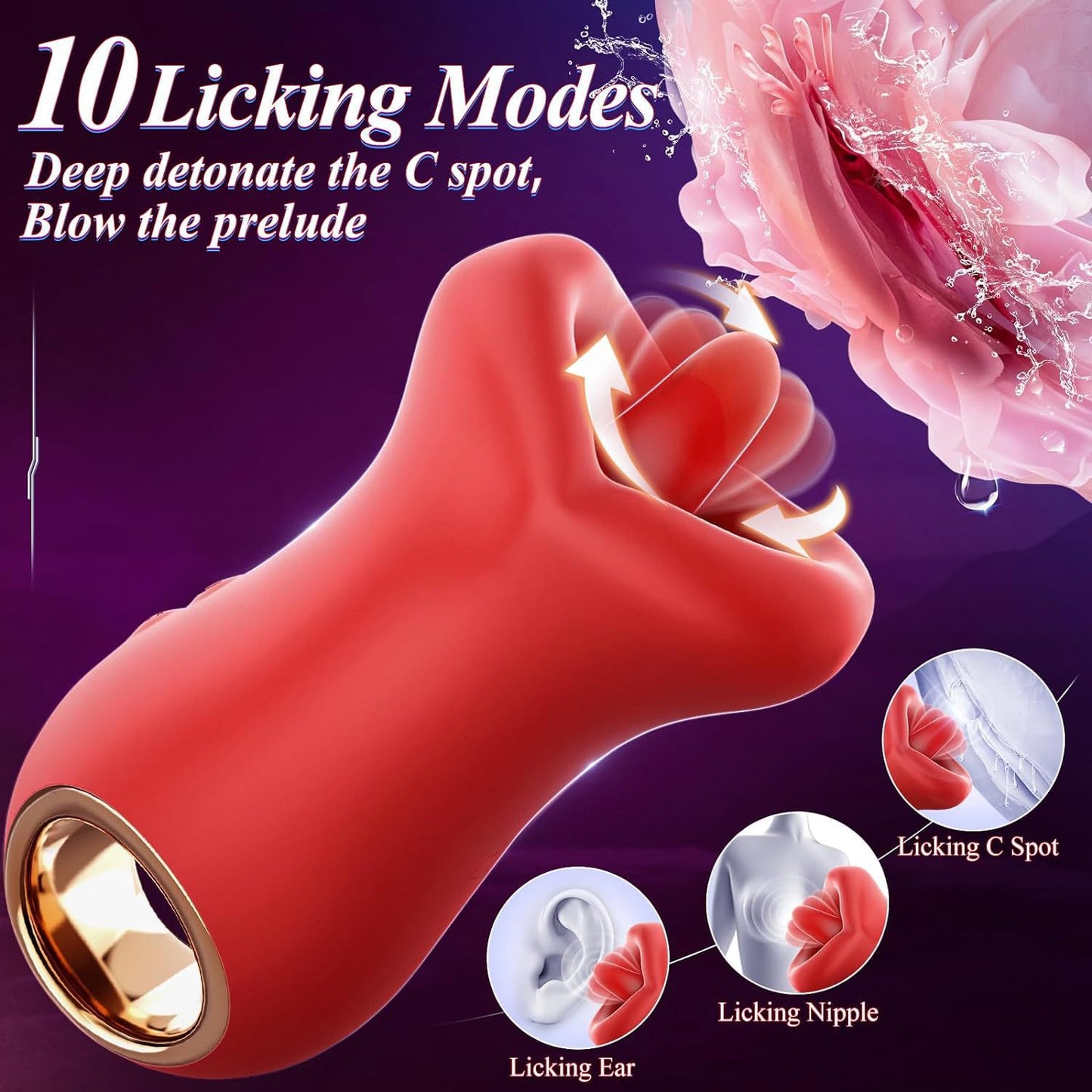 360° Triple-Action Rose Vibrator - image 5