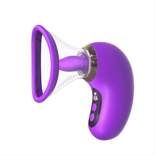 5-in-1 Sucking Vibrator - Purple - image 0