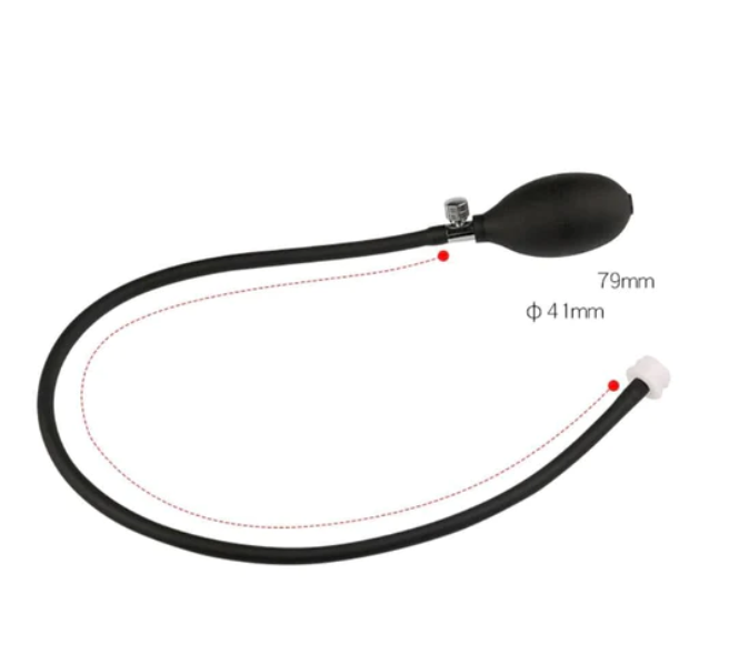 Black Silicone Inflatable Butt Plug - image 4