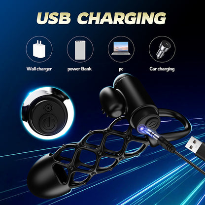 5'' Adjustable 10-Mode Vibrating Penis Sleeve - image 7