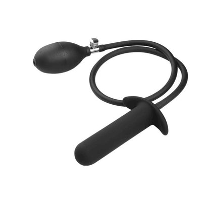 Black Silicone Inflatable Butt Plug - C - image 3
