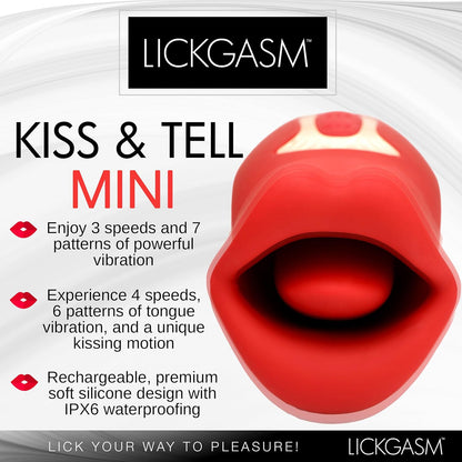 Lickgasm Kiss and Tongue Vibrating Massager - image 5