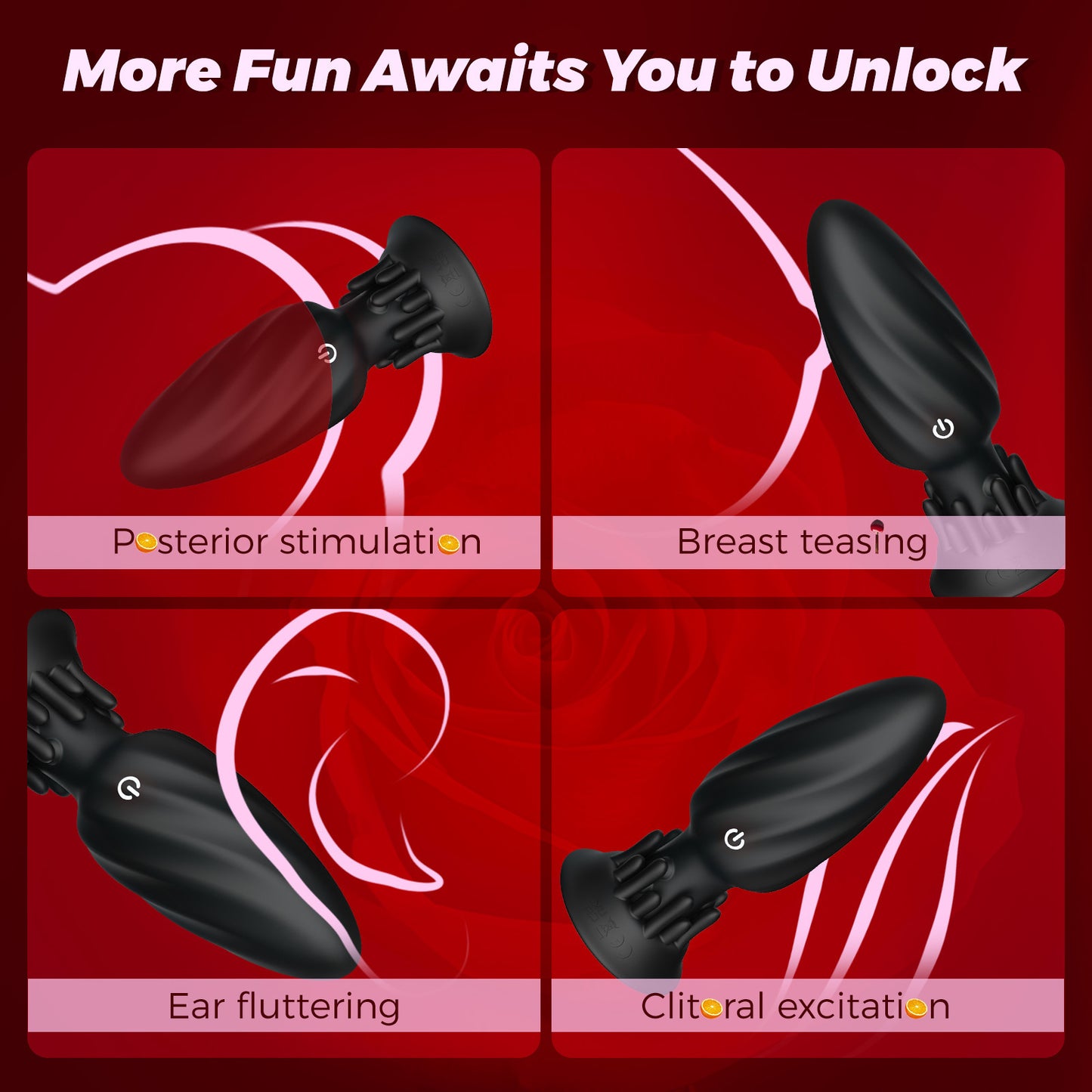 App Control Vibrating Rotating Silicone Butt Plug - image 2