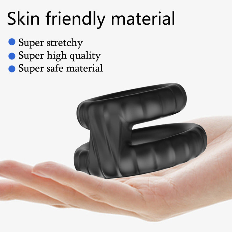 Silicone Double Cock Ring - image 3