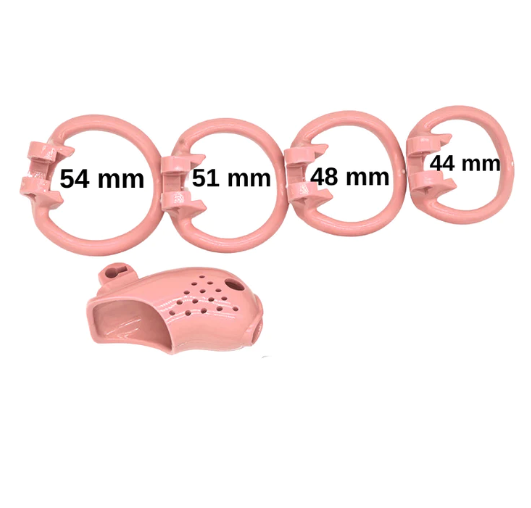 Sissy Prison - Pink Plastic Chastity Cage - image 3
