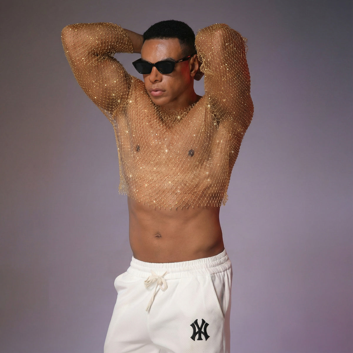 Starluxe Mesh Sparkle Top – Style A - image 2