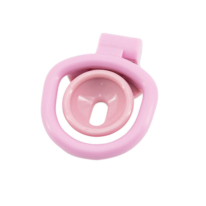 Pink Sissy Chastity Cage with 4 Rings - image 5