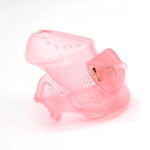 Short Chastity Device Breathable Chastity Cage Cb6000s - Pink - image 3