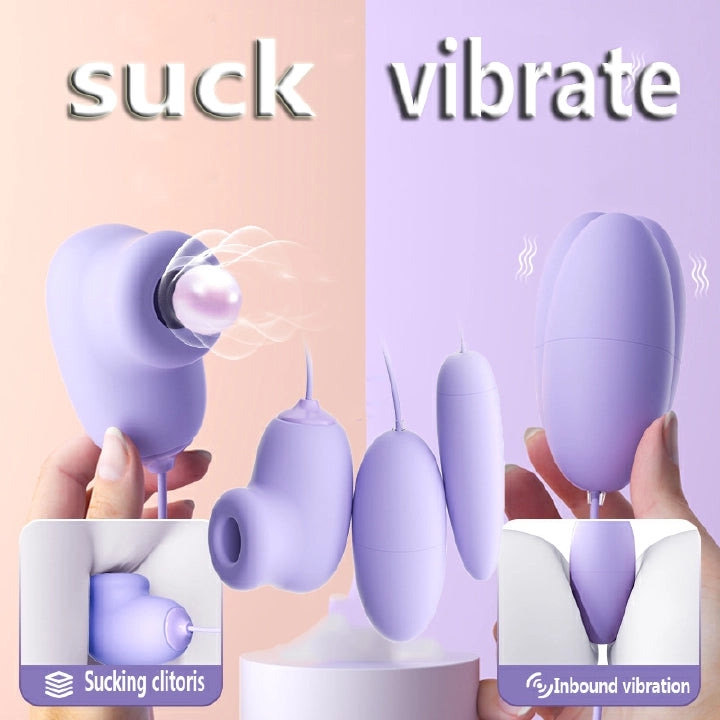 Rechargeable Dual Vibrator Clit Sucking Toy - image 1