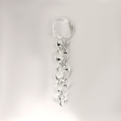 Anal Trainer Crystal Thread Glass Anal Plug - A - image 2