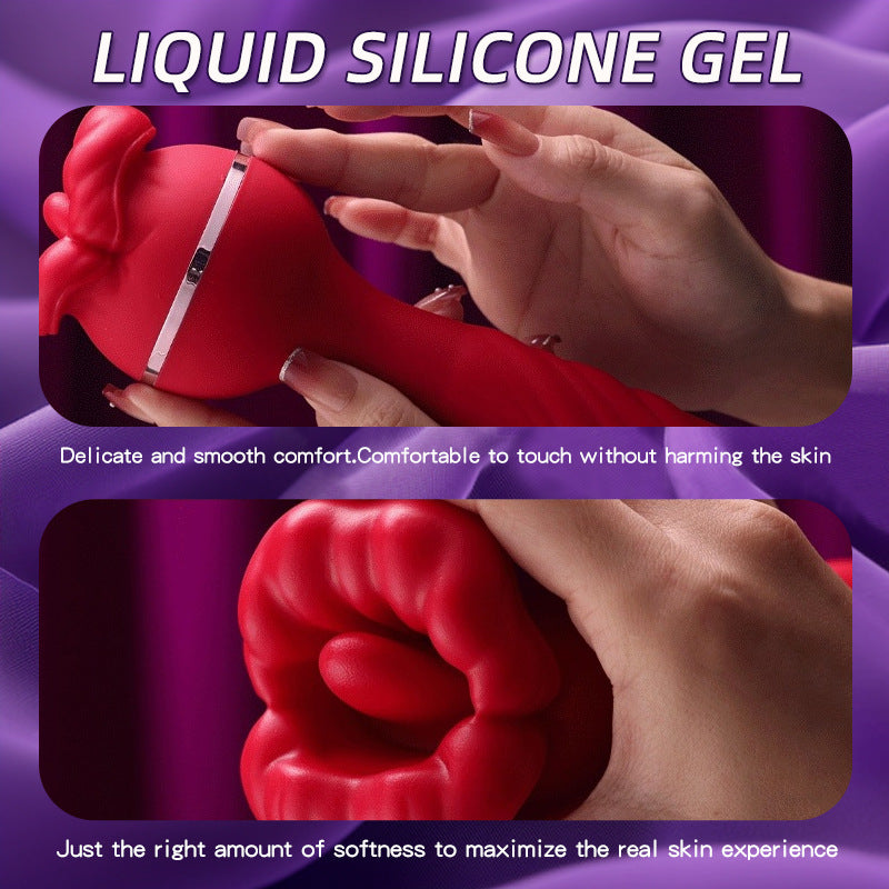 3in1 Big Mouth Rose Dildo - image 8
