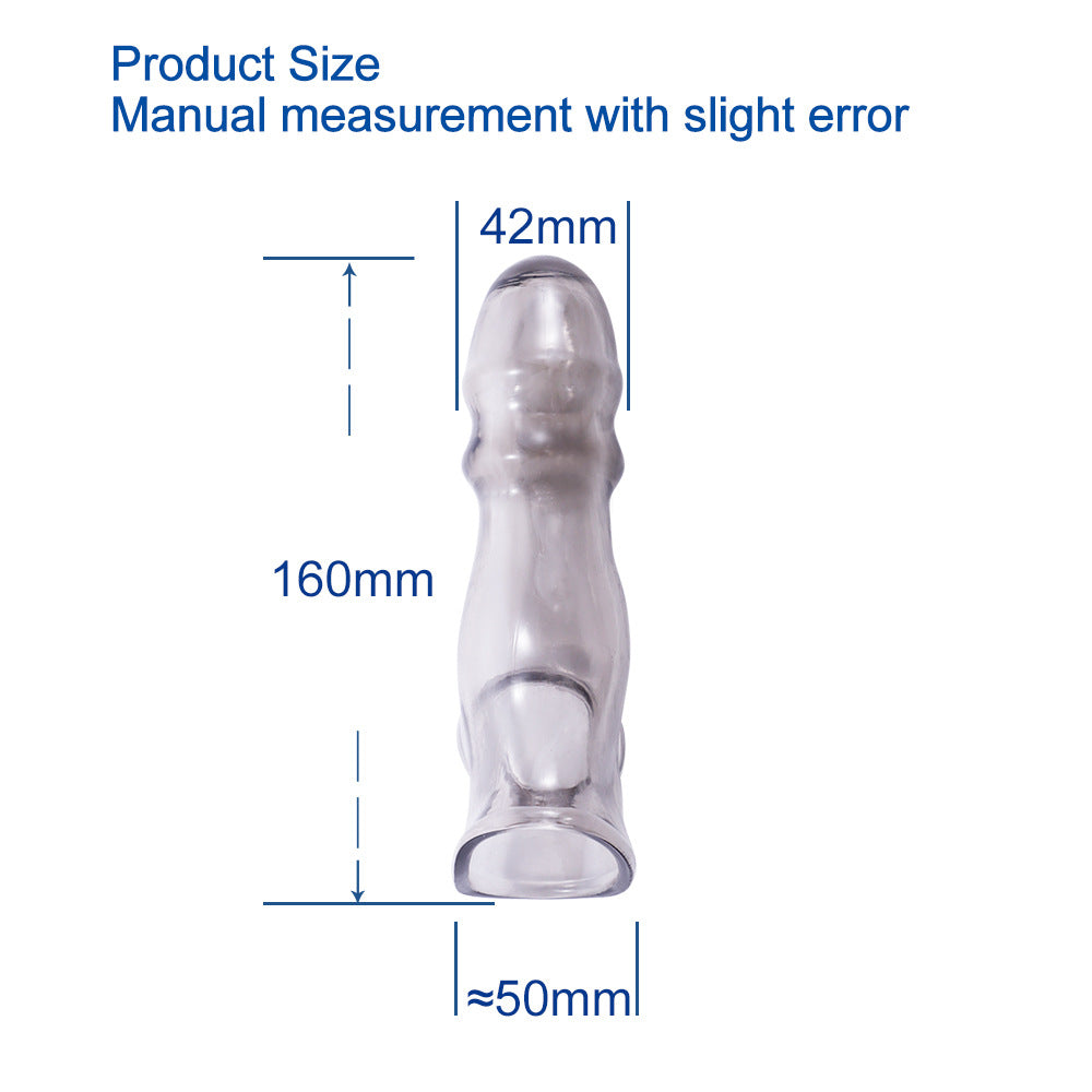 Penis Sleeve Reusable Condom Dildo - image 5