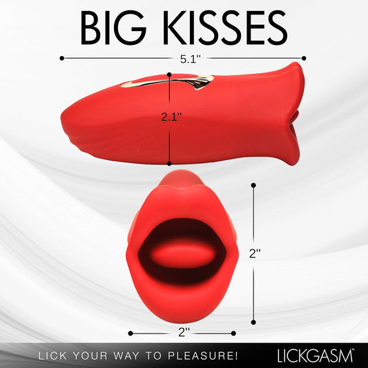 Lickgasm Kiss and Tongue Vibrating Massager - image 1