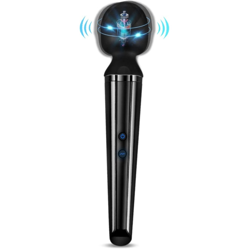 Powerful Cordless Silicone Vibrator Wand Massager - M - image 0