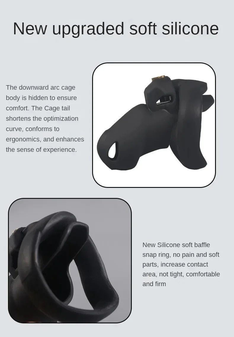 Curved Fishmouth Chastity Cage - image 7