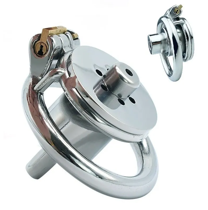 Steel Inverted Chastity Cage with Urethral - 55mm(2.16in) - image 2