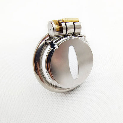 Small Leaf Blade Micro Steel Cock Cage (0.5 inches) - image 2