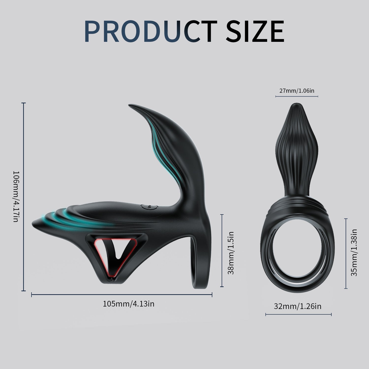 Dual-Stimulation Vibrating Penis Ring for Couples – APP-Controlled & Body-Safe - image 1