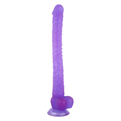 13 Inches Extra Long Silicone Dildo - Purple - image 4