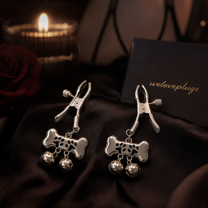 Dog Paw Bell Nipple Clamps - image 2
