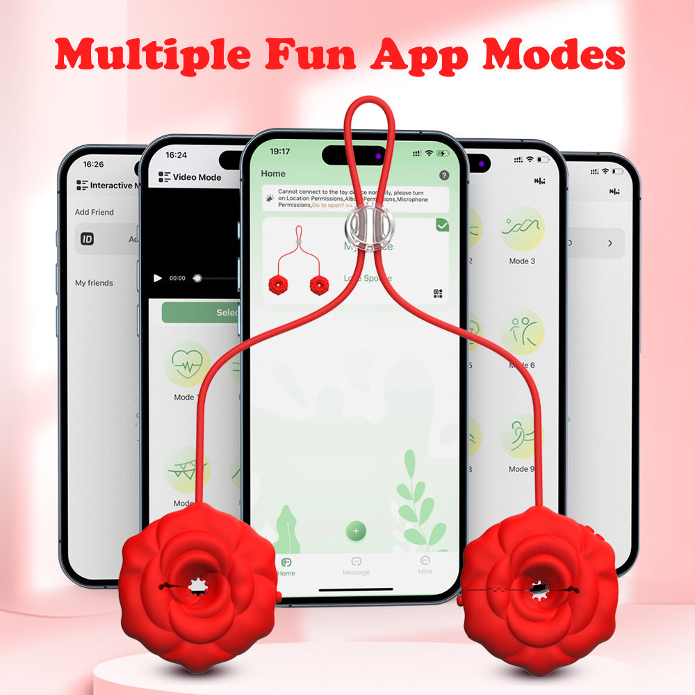 Rose Nipple Clamps - App Control - image 5
