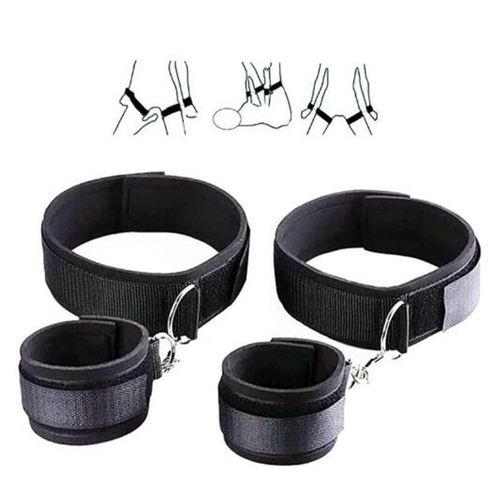 Bed Bondaged Kit for Couple Sex - Black - image 6