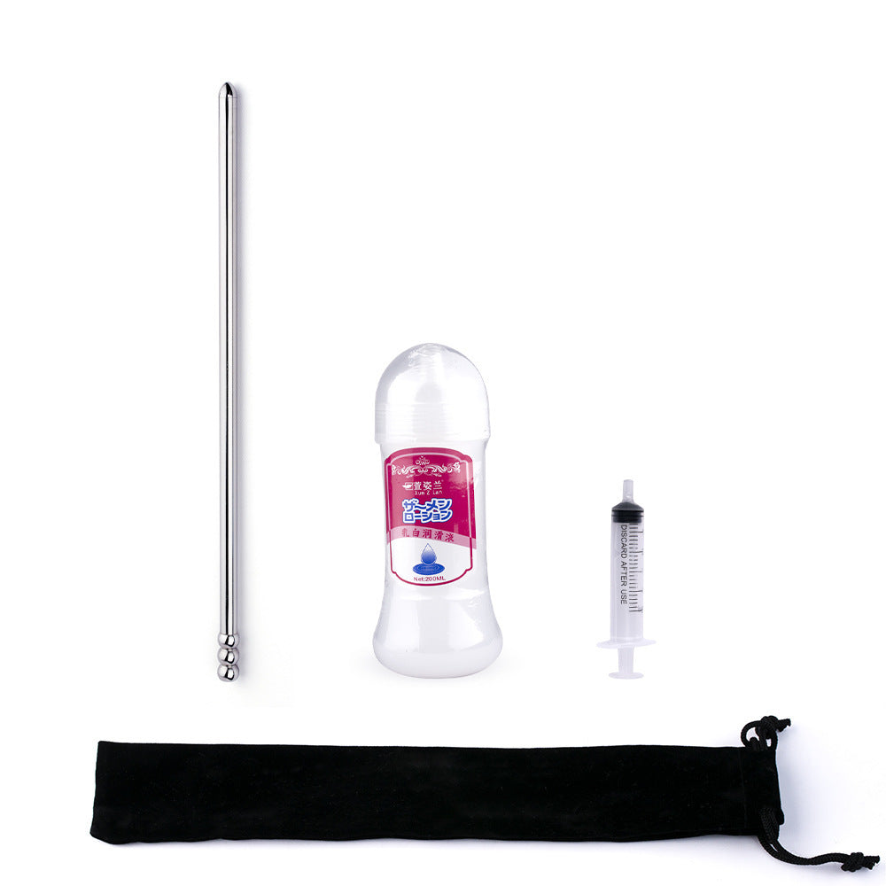 Hollow Stainless Steel Urethral Sound - L & lube & syringe - image 7