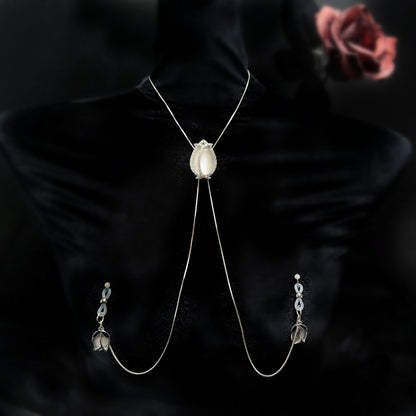 Pollen & Prey Nipple Clamp - Silver Rose - image 8