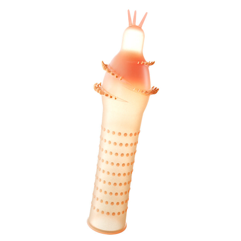 Vibrating Condoms Penis Sleeve Delay Ejaculation Thorn Dot G Spot Cover  - A - image 7