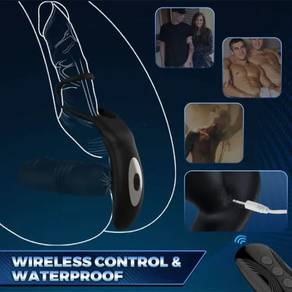Vibrating Cock Rings Prostate Massager - image 2